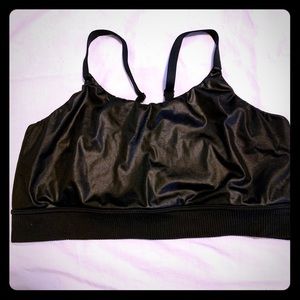 Cacique Faux Leather Sports Bra🖤